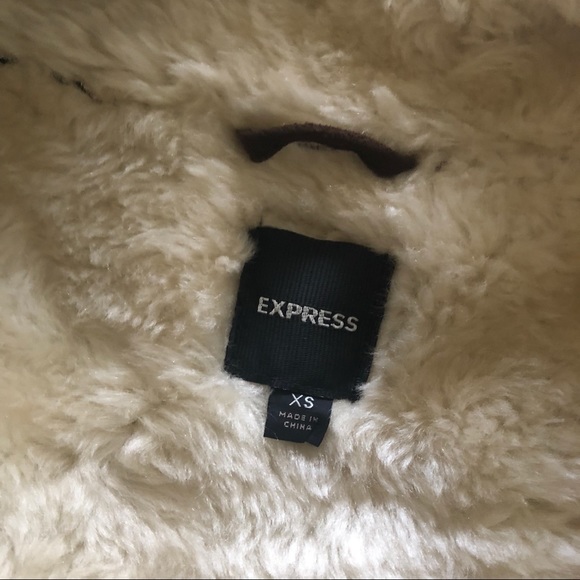 Suede Faux Fur Lined Crop Jacket - Picture 3 of 3